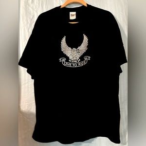 Women's Gildan short sleeve t-shirt LIVE TO RIDE